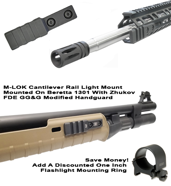 gavnlig tand rangle M-LOK Cantilever Rail Flashlight Mount | GG&G Tactical Accessories